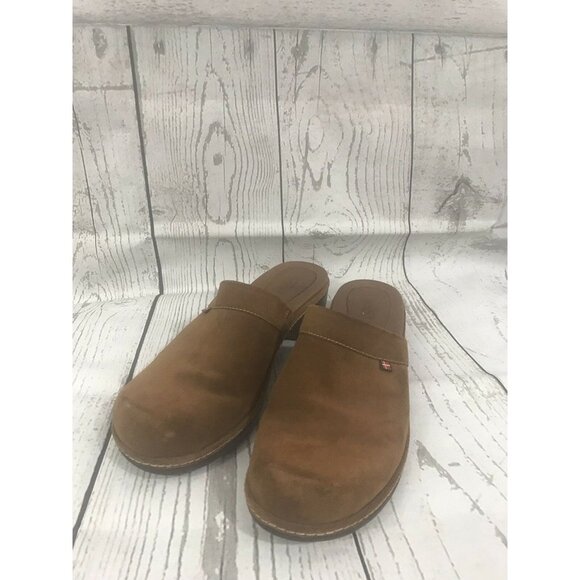 ECCO Shoes - Ecco Brown Clogs Mules Shoes US 6.5 EUR 39 Heeled